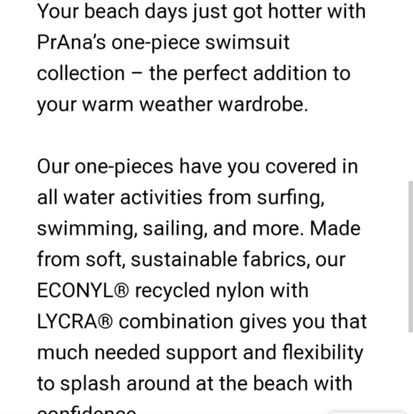 Prana Swimsuit One Piece Reversible   sz XS - Picture 10 of 13